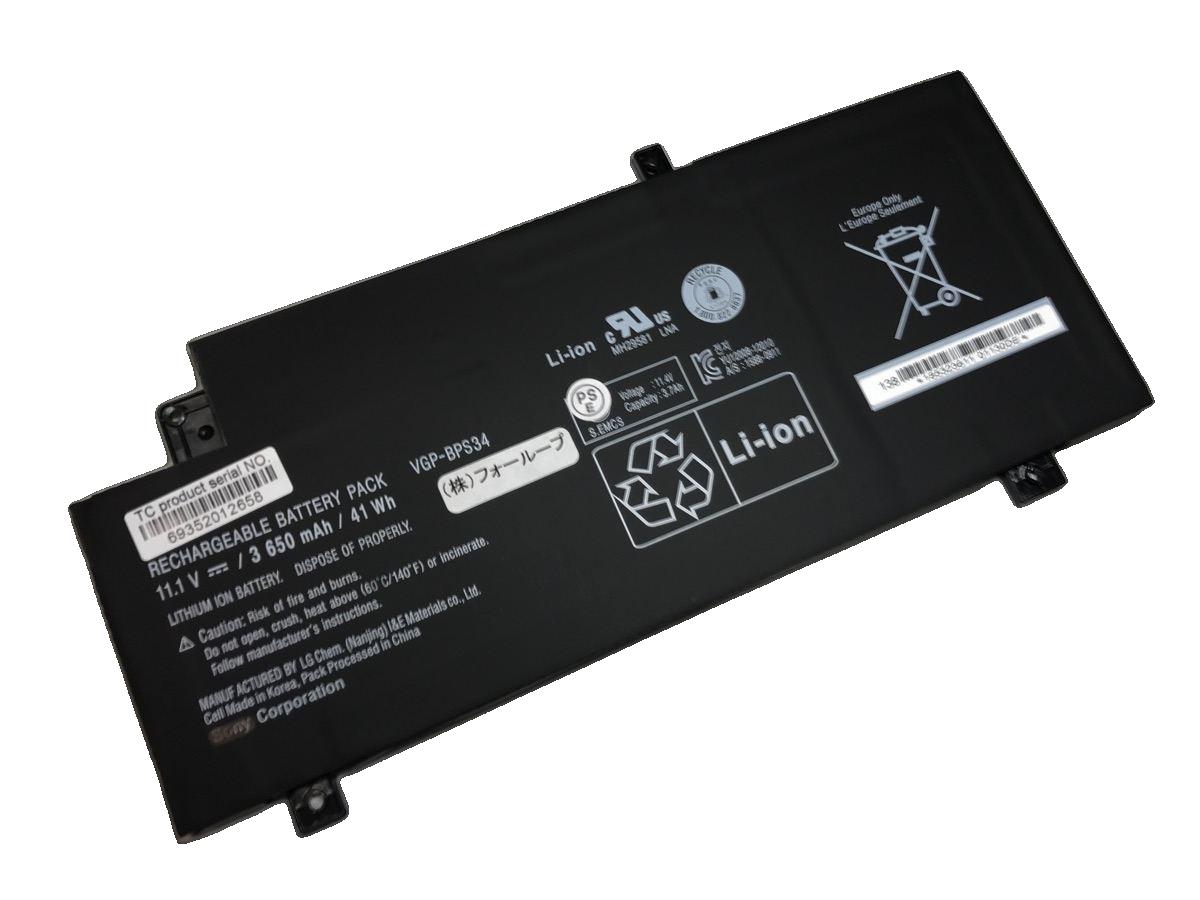 Vgp-bps34 11.1V 41Wh sony アイテム勢ぞろい ノート 電池 ブランド買うならブランドオフ ノートパソコン PC 交換バッテリー 純正