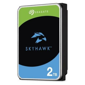 Seagate SkyHawk 内蔵HDD 2TB 3.5inch SATA 6Gb/s 監視カメラ向け 5400RPM 256MB 512E ST2000VX017