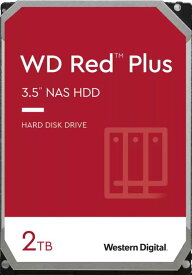 Western Digital WD Red Plus NAS ハードディスクドライブ 3.5 2TB WD20EFPX