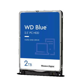 Western Digital WD Blueシリーズ 2.5inch モバイル向け内蔵HDD 2TB 5,400rpm SATA 6Gb/s 128MB キャッシュ WD20SPZX-22UA7T0