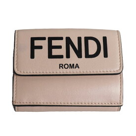 FENDI フェンディ 三つ折り ミニ財布 FENDI ROMA 三つ折り財布 ピンク 8M0395 ADP6 F1CN7 レディース【中古】【あす楽】