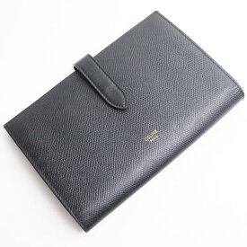 CELINE セリーヌ ラージ ストラップ 二つ折り財布 ブラック 10B633BFP.38NO 長財布 ユニセックス【中古】【あす楽】