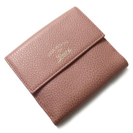 GUCCI グッチ Wホック スウィング 二つ折り財布 ピンク 368233 レディース【中古】【あす楽】