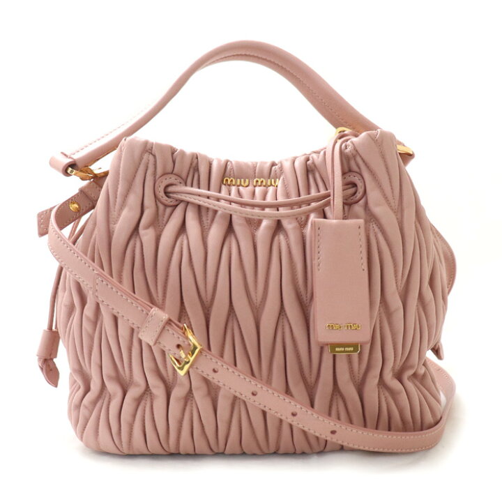 楽天市場】MIUMIU ミュウミュウ マテラッセ 2Wayショルダーバッグ  