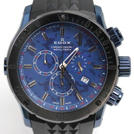 EDOX エドックス クロノオフショア1 クロノグラフ スペシャルエディション 腕時計 電池式 10221-37BU5-BUM5 メンズ【中古】【あす楽】