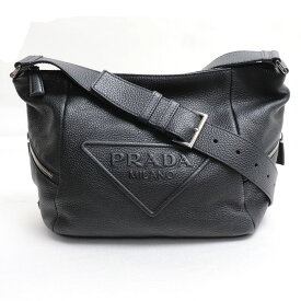 PRADA プラダ ヴィッテロ ダイノ ショルダーバッグ ブラック 2VH165 2BBE F0002 ユニセックス【中古】【美品】【あす楽】