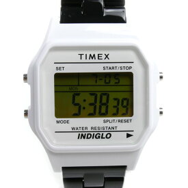 TIMEX タイメックス クラシック タイル コレクション 腕時計 電池式 ホワイト ブラック TW2V20100-1 メンズ【未使用】【買取品】【あす楽】
