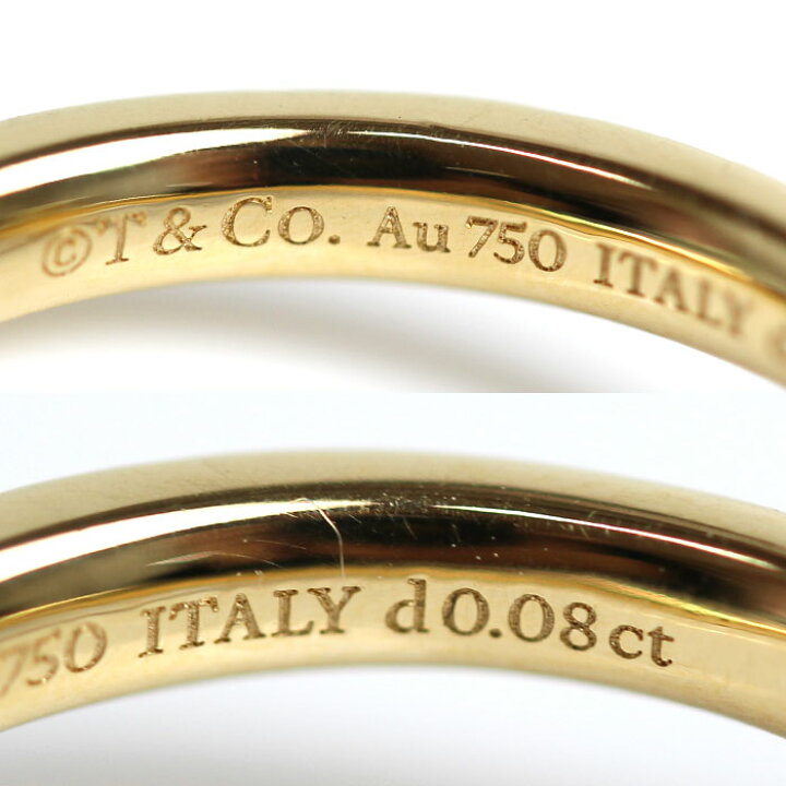 楽天市場】TIFFANY&Co. ティファニー K18YG イエローゴールド Tワン  