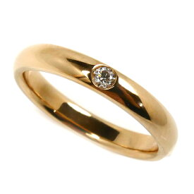 HARRY WINSTON ハリーウィンストン K18PG ピンクゴールド ラウンドマリッジ 1P ダイヤ リング・指輪 WBDRRDBZ3MM ダイヤモンド 10号 3.8g レディース【中古】【美品】