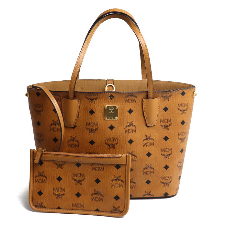楽天市場】MCM エム・シー・エム ヴィセトス柄 ポーチ付き トート  