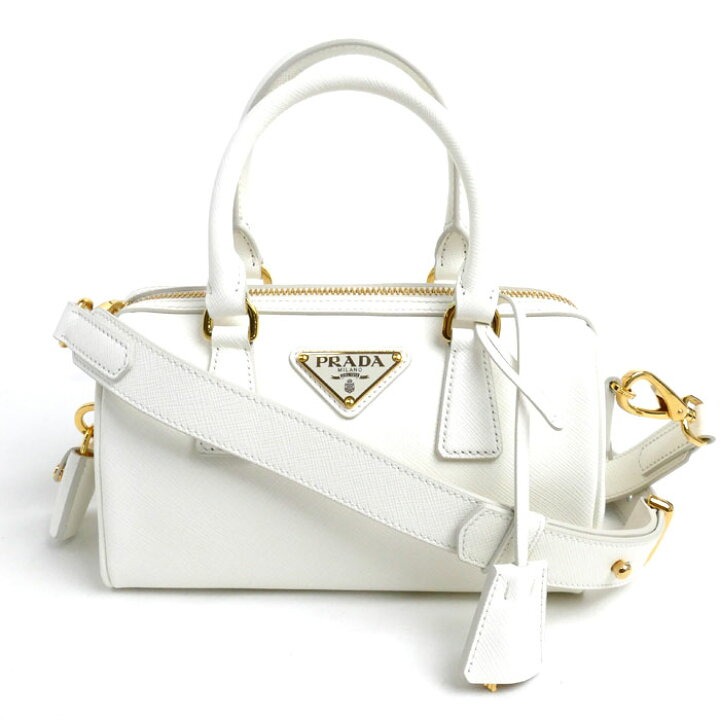 楽天市場】PRADA プラダ サフィアーノレザー トップハンドルバッグ 