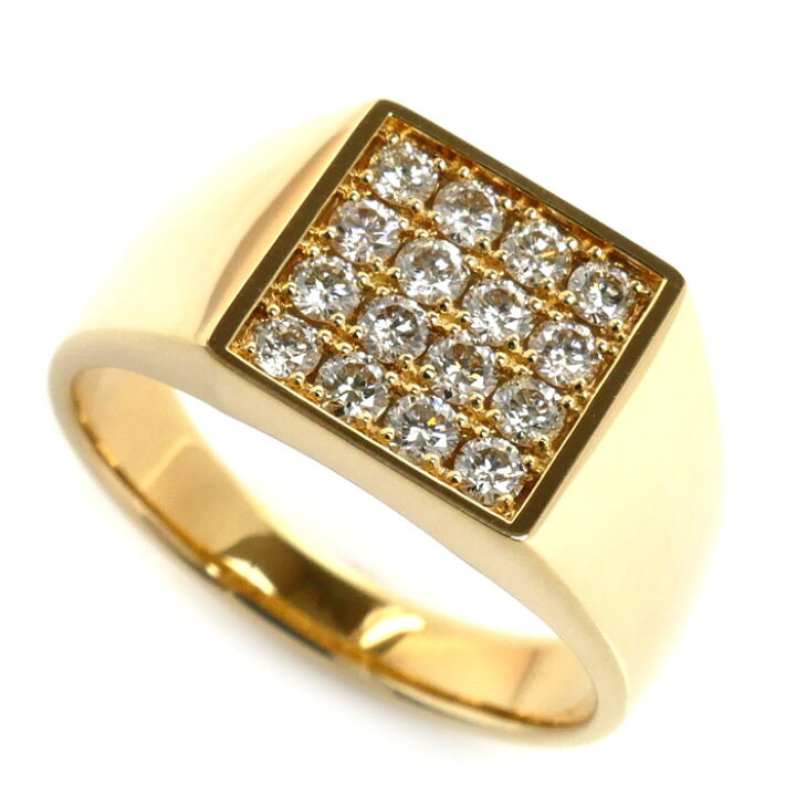 楽天市場】K18YG イエローゴールド リング・指輪 ダイヤモンド0.61ct  