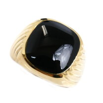 楽天市場】18金 リング（種類（宝石）オニキス）（ジュエリー  