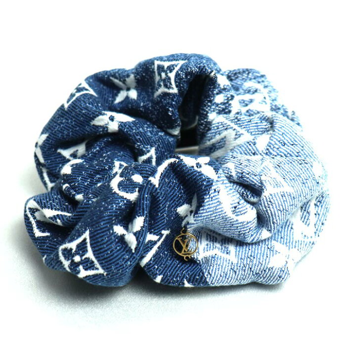 楽天市場】LOUIS VUITTON ルイ・ヴィトン モノグラムデニム シュシュ  