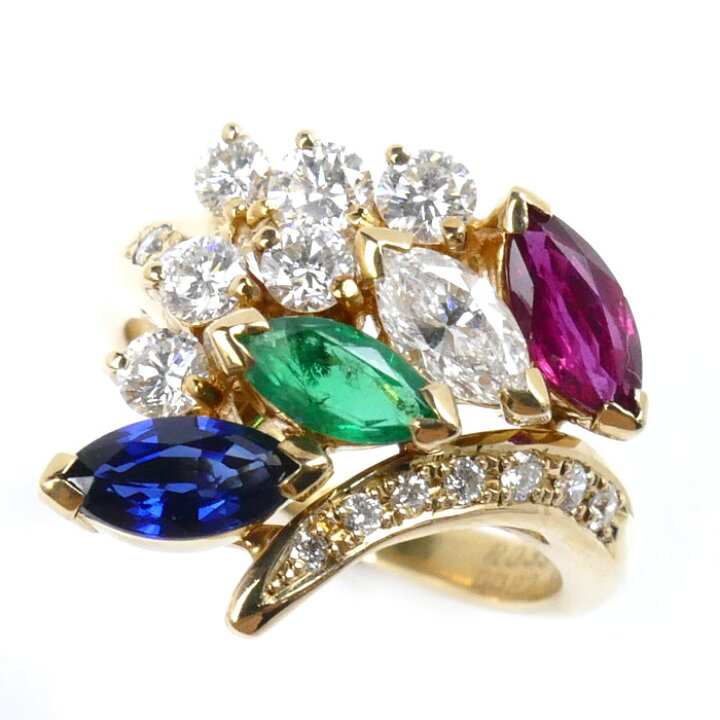 楽天市場】SUWA K18YG イエローゴールド リング・指輪 ルビー0.39ct  