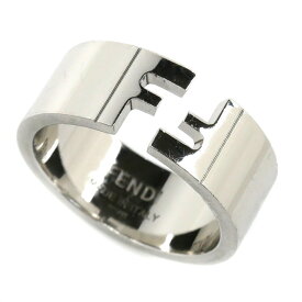 FENDI フェンディ メタル FFリング シルバーカラー リング・指輪 7AJ193 B08 21.5号 9.2g メンズ【中古】