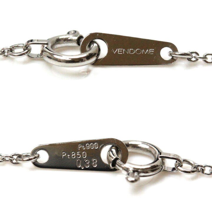 Pt900/850 ヴァンドームアオヤマ ダイヤモンドクロスネックレス 楽天 