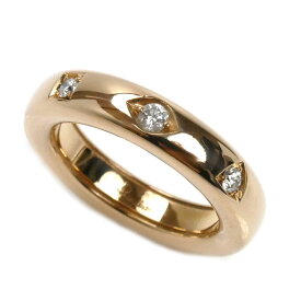 Pomellato ポメラート K18PG ピンクゴールド イコニカ 3Pダイヤ エキストラスリム リング・指輪 PAC4005_O7000_DB000 ダイヤモンド 11号 51 5.6g レディース【中古】【美品】