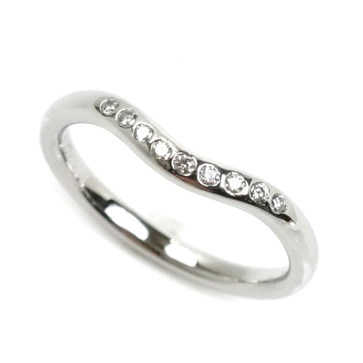 楽天市場】TIFFANY&Co. ティファニー Pt950プラチナ カーブドバンド 9P  