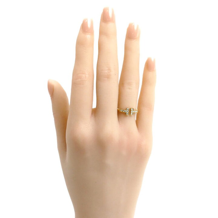 楽天市場】TIFFANY&Co. ティファニー K18YG イエローゴールド T 