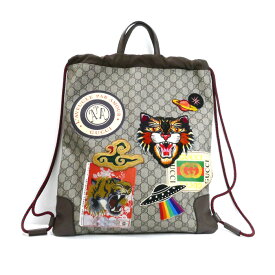GUCCI グッチ GGスプリーム クーリエ バックパック リュック・デイパック ベージュ 473872 ユニセックス【中古】