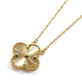 Van Cleef & Arpels ヴァンクリーフ＆アーペル K18YG イエローゴールド ヴィンテージアルハンブラ ネックレス VCARP4KL00 6.6g 42cm レディース【中古】【美品】