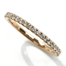 STAR JEWELRY スタージュエリー K18PG ピンクゴールド プレミアム フルエタニティ リング・指輪 2PR0588-1 ダイヤモンド0.30ct 5号 0.9g レディース【中古】