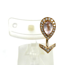 Chaumet ショーメ K18PG ピンクゴールド ジョゼフィーヌ エグレット ピンククォーツ ダイヤ ピアス シングルピアス 3.1g レディース【中古】【美品】