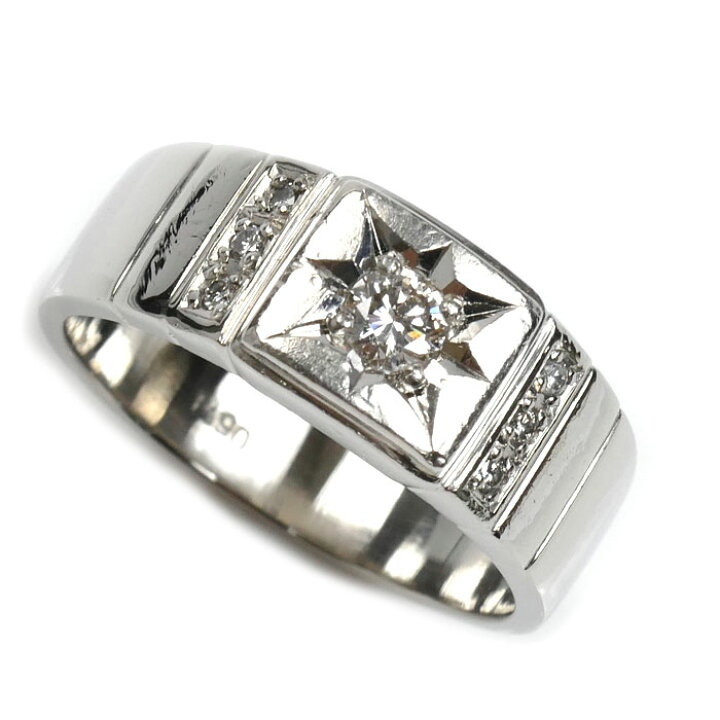 楽天市場】Pt900プラチナ リング・指輪 ダイヤモンド0.18ct/0.06ct 18 