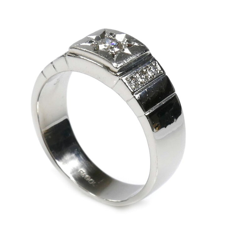 楽天市場】Pt900プラチナ リング・指輪 ダイヤモンド0.18ct/0.06ct 18 