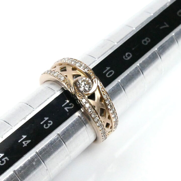 楽天市場】K18PG ピンクゴールド リング・指輪 ダイヤモンド0.36ct 11  