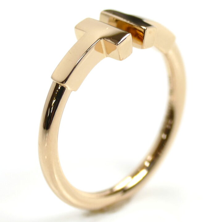 楽天市場】TIFFANY&Co. ティファニー K18PG ピンクゴールド Tワイヤー  
