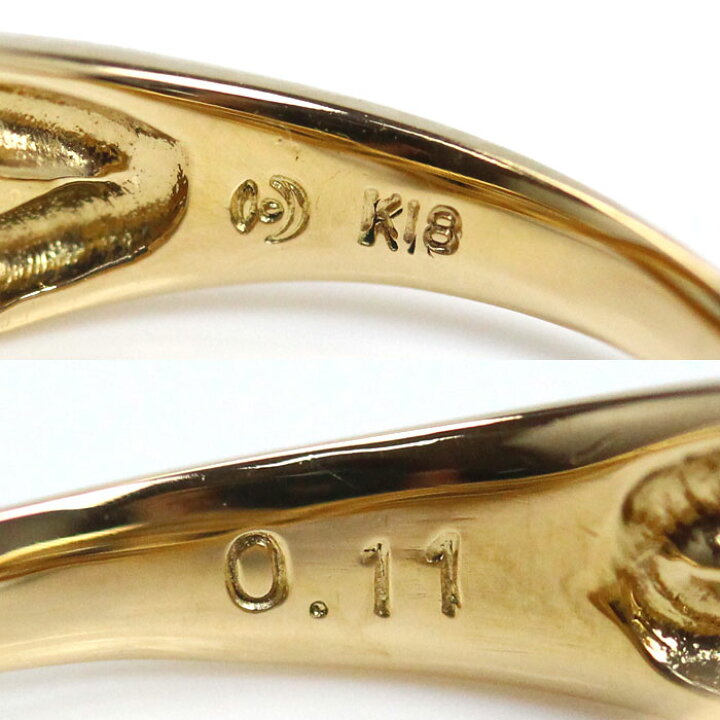 楽天市場】TASAKI タサキ K18YG イエローゴールド ダイヤ リング・指輪  