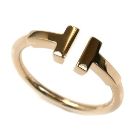 TIFFANY&Co. ティファニー K18PG ピンクゴールド Tワイヤー リング・指輪 60147389 7号 2.7g レディース【中古】【美品】