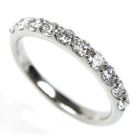 Vendome Aoyama ヴァンドーム青山 Pt950プラチナ ハーフエタニティ リング・指輪 APVR048309DI ダイヤモンド0.66ct 15号 4.5g レディース【中古】【美品】