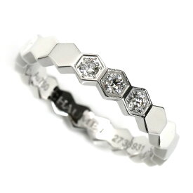 Chaumet ショーメ K18WG ホワイトゴールド ビーマイラブ ハニカム ダイヤ リング・指輪 083360 12号 52 3.7g レディース【中古】【美品】