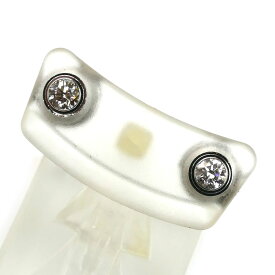 CARTIER カルティエ K18WG ホワイトゴールド ダムール MM ピアス B8041400 ダイヤモンド 2.1g レディース【中古】