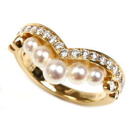 Chaumet ショーメ K18PG ピンクゴールド ジョゼフィーヌ エグレット リング・指輪 084408 パール約3.0〜4.0mm ダイヤモンド 11号 51 4.2g レディース【中古】【美品】