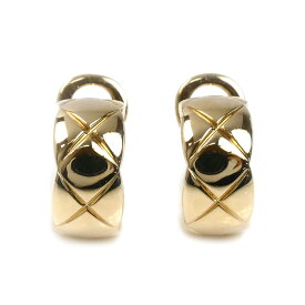 CHANEL シャネル K18YG イエローゴールド ココクラッシュ ピアス J11134 6.6g レディース【中古】【美品】