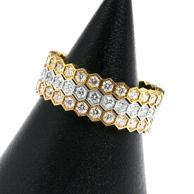 Chaumet ショーメ K18YG/PG/WG ビーマイラブ ダイヤ 3本セット リング・指輪 081934/081935/081891 ダイヤモンド 10.5号 51 4.8g レディース【中古】【美品】