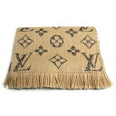 LOUIS VUITTON ルイ・ヴィトン エシャルプ・ジャイアント モノグラム ジャングル マフラー ブラウン ベージュ M75884 …