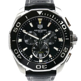 【エントリーでポイント5倍！】TAG HEUER タグホイヤー アクアレーサー 腕時計 電池式 CAY111A クロノ メンズ【中古】