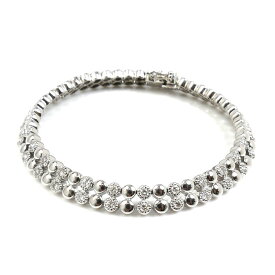 Ponte Vecchio ポンテヴェキオ K18WG ホワイトゴールド テニス ブレスレット ダイヤモンド1.53ct 22.7g 17.0cm レディース【中古】【美品】