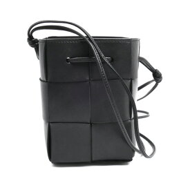 BOTTEGAVENETA ボッテガヴェネタ マキシ イントレチャート カセット ミニ ショルダーバッグ ブラック 680217 レディース【中古】【美品】