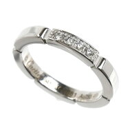CARTIER カルティエ K18WG ホワイトゴールド マイヨン パンテール 4Pダイヤ リング・指輪 B4080445 ダイ…