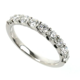 TASAKI タサキ Pt950プラチナ ハーフエタニティ リング・指輪 ダイヤモンド0.63ct 11号 4.0g レディース【中古】【美品】