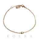 CARTIER カルティエ K18PG ピンクゴールド ダムールSM ブレスレット B6040300 ダイヤモンド 2.1g 16.5/18.5cm レディ…