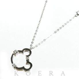 Damiani ダミアーニ K18WG ホワイトゴールド ミニシンボリ ベア ネックレス ダイヤモンド 3.2g 42cm レディース【中古】【美品】
