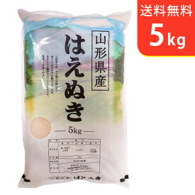 【送料無料】令和7年産 新米 山形県産 はえぬき 5kg 置賜産【smtb-TD】【saitama】
