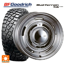 ジープ グラディエーター(JT系)用 255/75R17 111/108Q XL BFグッドリッチ マッドテレーン TA KM3 ブラックレター 正規品 ディーン クロスカントリー バーニッシュグレー 新品サマータイヤホイール 4本セット